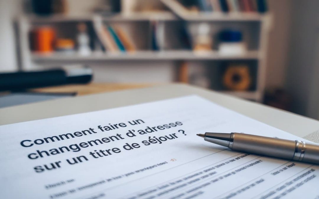 Changement d'adresse titre de séjour